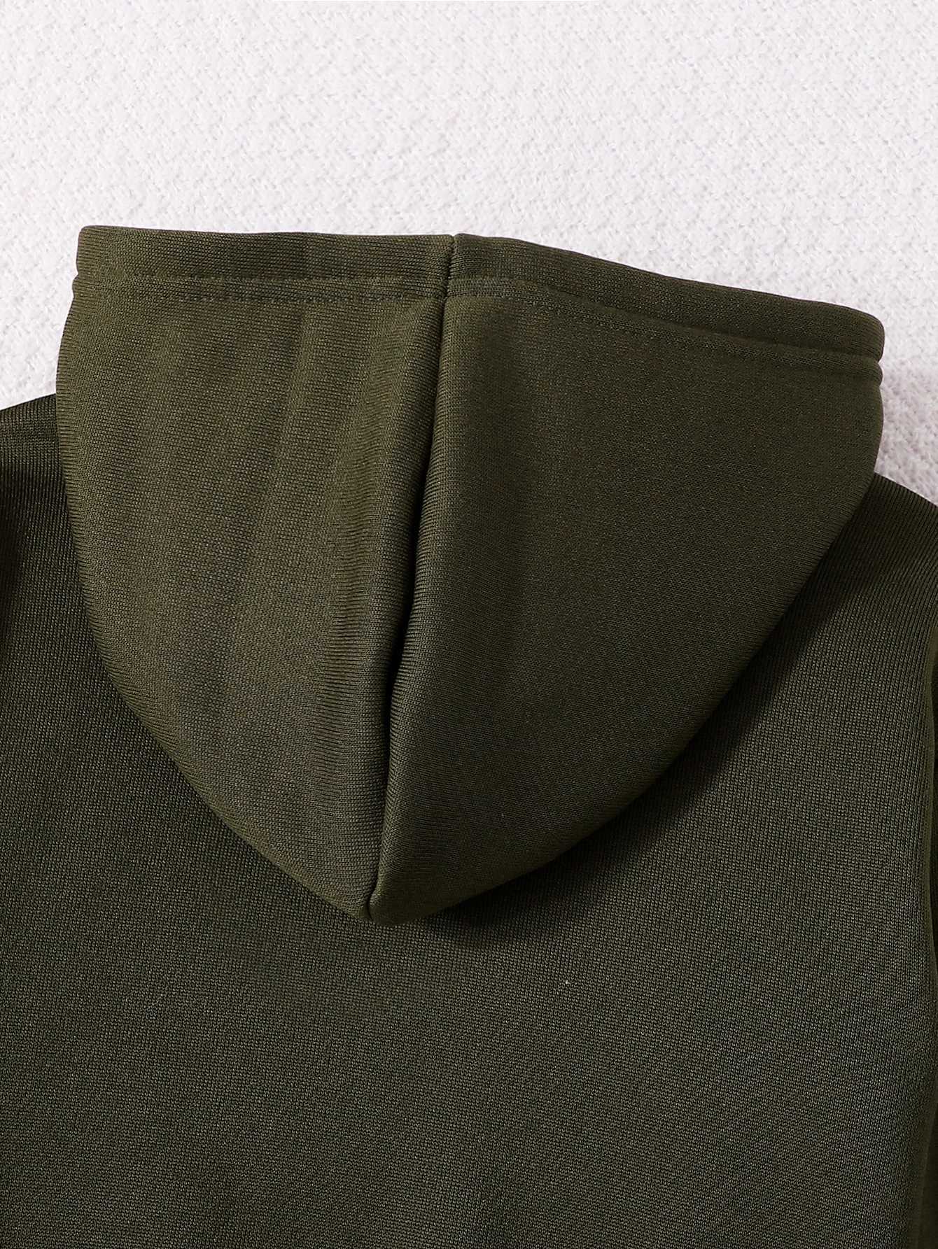 Boys Plus Velvet Thickened Sweatshirt Hooded Trousers Set NEWYORK Prints for Your Childrens Ideal Gift Z250811