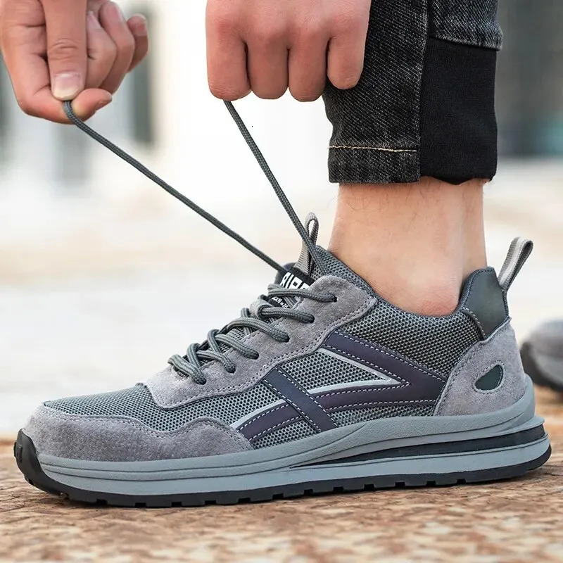 Safety Boots Working Shoes For Men Steel Toe Lightweight Footwear Security 250805