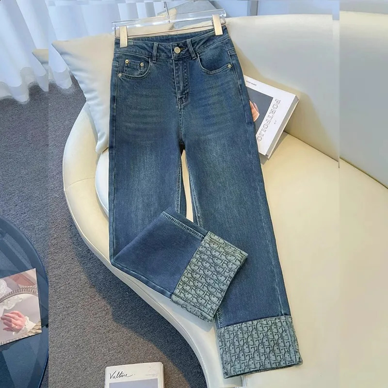 Korean Straight Jeans Womens High Waist Ladies Wide Legs Spring Summer Casual Loose All-Match Pants Female Trouser 250811