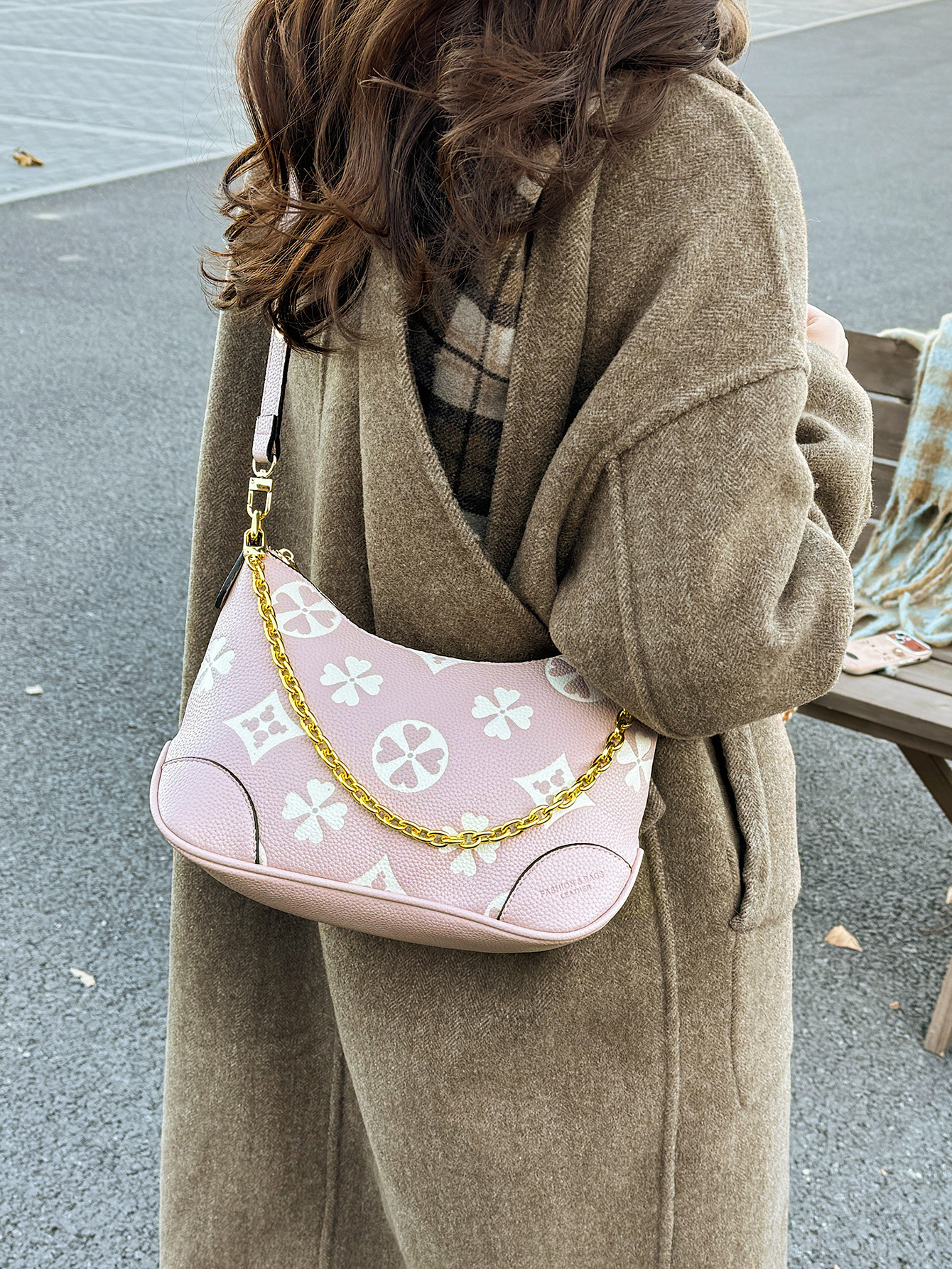 free shipping designer bags Luxury Bags Retro color-blocking classic printed Korean-style trendy women's bag with exquisite patterns