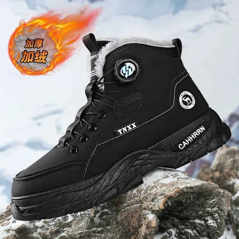 Mens Sneakers Add Velvet Ankle Boots Winter Boots for Men Soft and Comfortable Shoes for Men Sports and Leisure Wear-resistant W250811