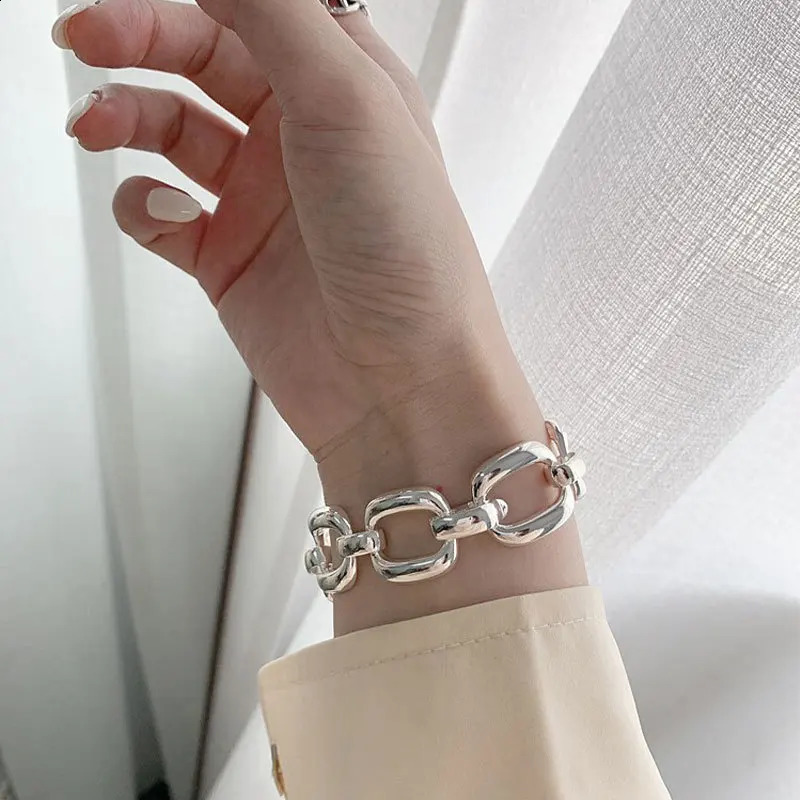 XIYANIKE Fashion Boho Thick Chain Link Bracelets Bangles For Women Girls Punk Jewelry Gift Party Wedding bracelet femme 250807