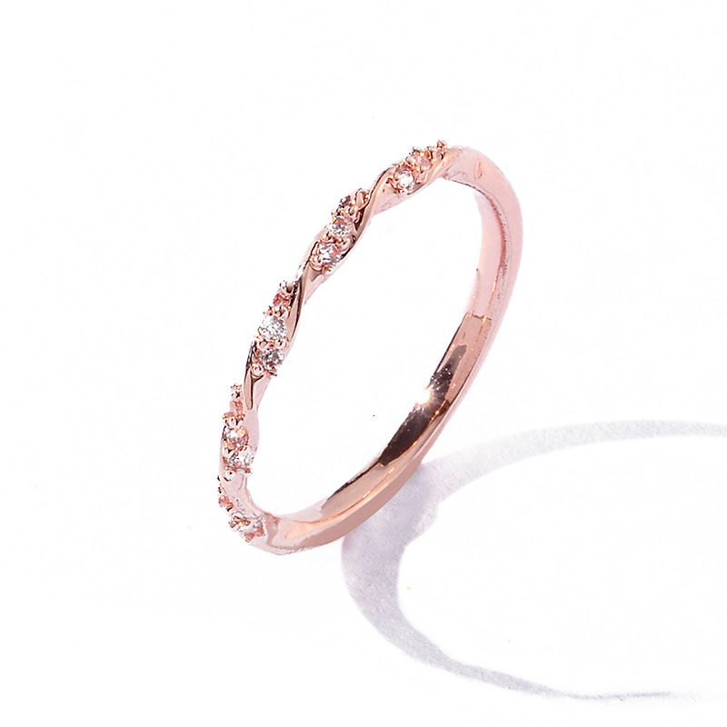 New Creative Best-Selling Interwoven Starlight Braided Sparkling mond Ring High-Quality Jewelry