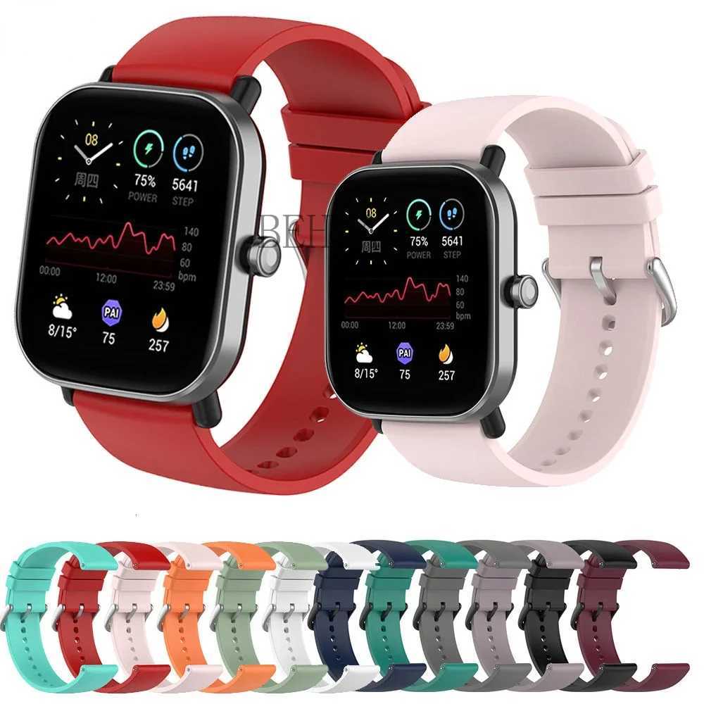 20mm WatchBand Strap For Amazfit GTS 4 2 Mini Smart Silicone Wristband For Huami Amazfit GTS 3 2 GTR 4 3 2 Bracelet Watchstrap W250811