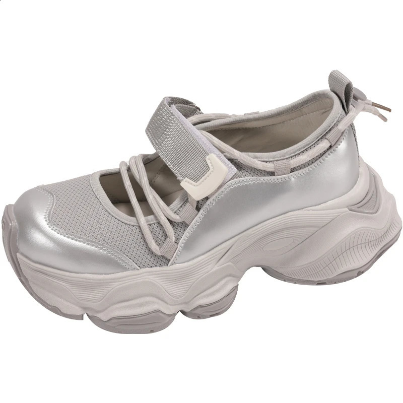 Mesh Women Platform Sneakers Casual Flats Sport Shoes Summer Breathable Running Shoes Sandals Hiking Mujer Zapatos 250809