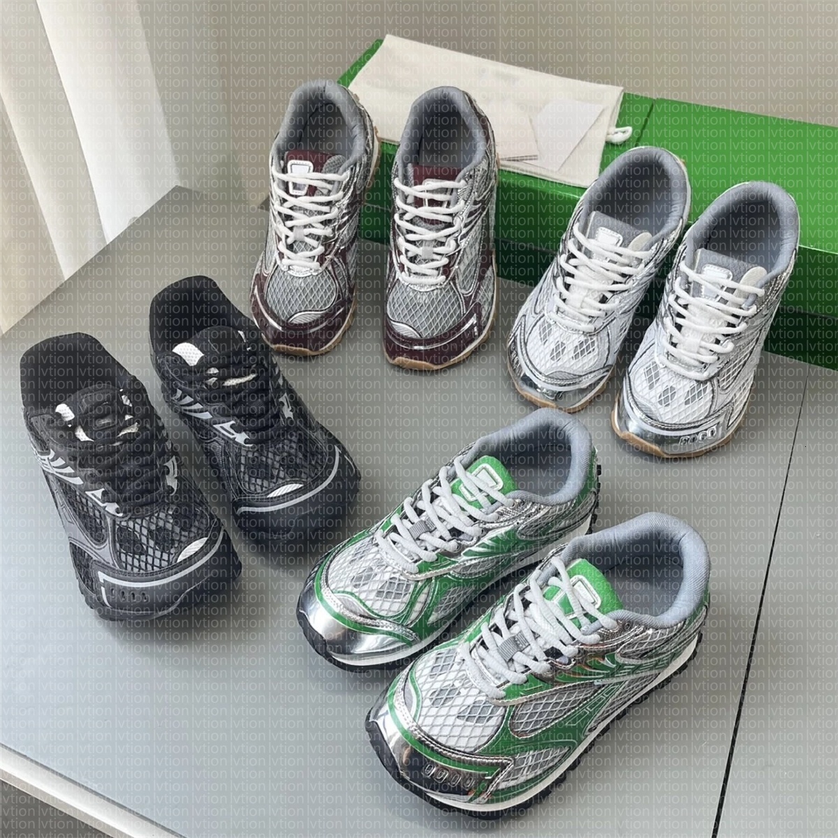 Designer sneakers Orbit Shoes men sneakers Orbit sneakers Women sneakers Leather Mesh Nylon Fabric Lace Up Casual shoes Thick Soled Mixed Color Running Shoes 35-48