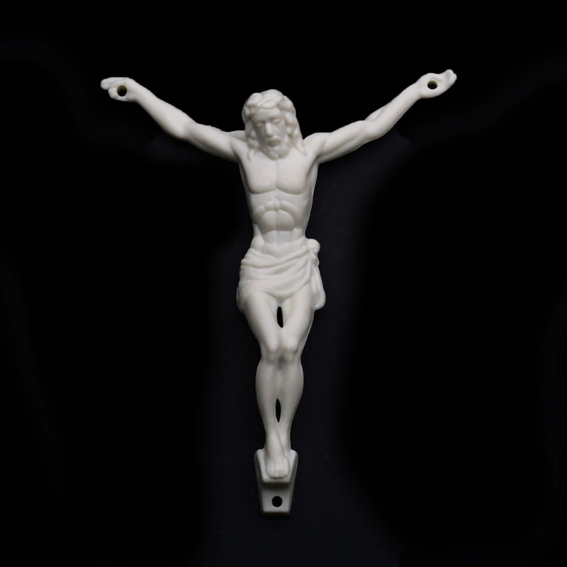 10pcs Jesus Cross Figurine Pendant Decorative Hanging Charm Ornaments Supplies for Indoor Outdoor Garden Yard Housewarmings 250807