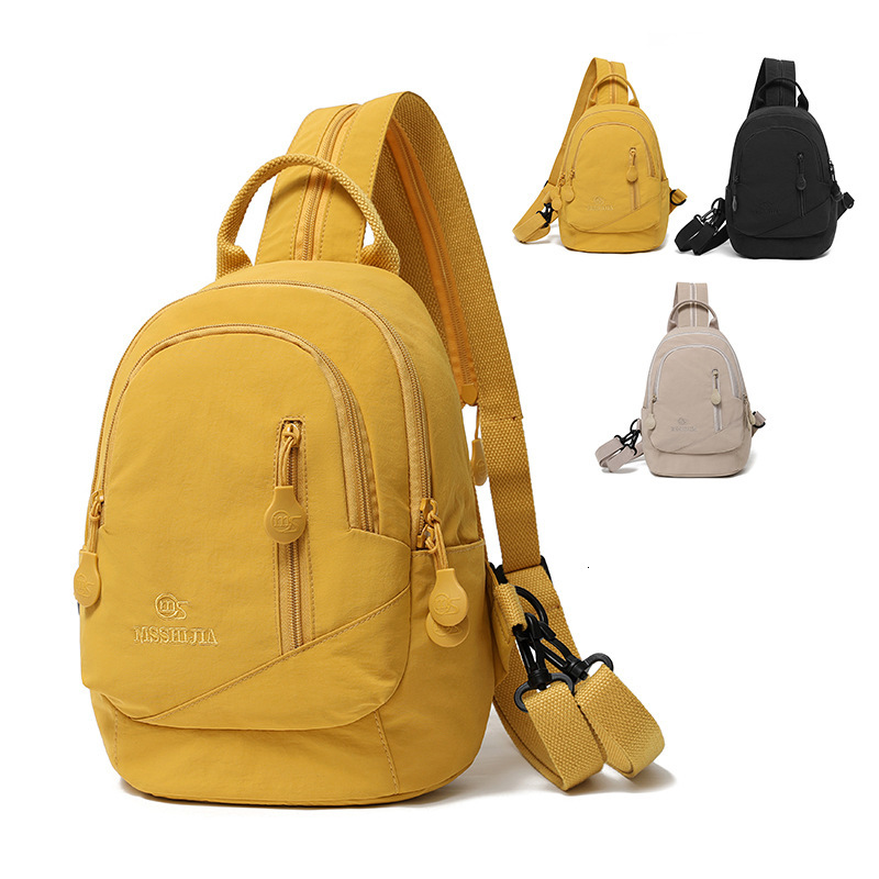 Lightweight Nylon Backpack Unisex Multi-Functional Casual Chest Fashion Outdoor Travel Shoulder Bag ddmymoon