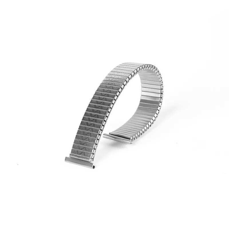 Stainless Steel Metal Elastic Watch Strap 12mm 14mm 16mm 18mm 20mm Adjustable Wristband for Men and Women Universal Replacement Bracelet W250811