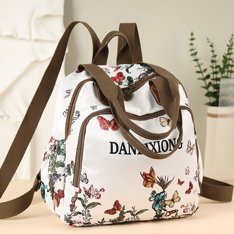 Trendy Fashion Printed for Women New Casual Lightweight Outdoor Large Capacity Travel Backpack Multi-use School Bag ddmymoon