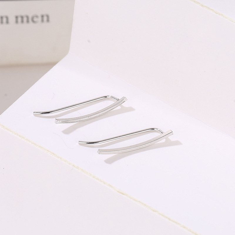 New Creative Minimalist Line Stud Multi-Color Casual Earrings