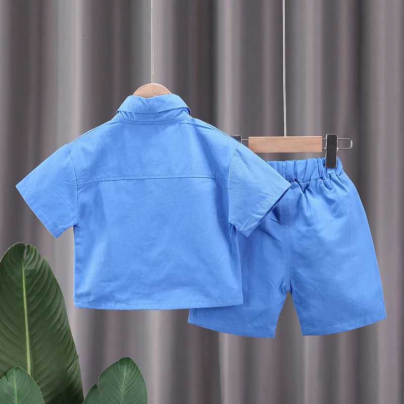 New Summer Baby Clothes Suit Children Boys Shirt Shorts 2Pcs/Sets Infant Outfits Toddler Casual Cotton Costume Kids Tracksuits Z250811