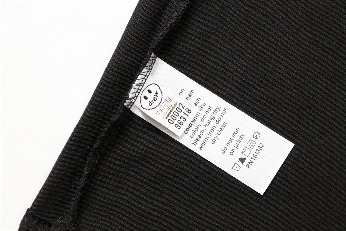 Drew House Designer luxury T shirt men's and women's T-Shirts Red love print