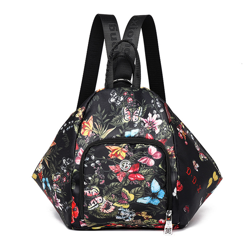 Trendy Printed Multifunctional for Women New Simple Travel Lightweight Backpack Large Capacity Single Shoulder Crossbody Bag ddmymoon