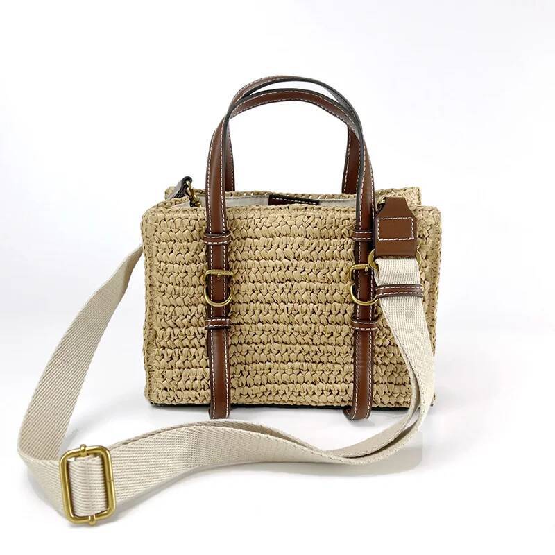Fashionational Casual Woven Light Designer Straw Handbags All-match Personality Crossbody New Women's Tote Bags high-quality