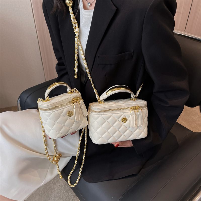 free shipping designer for bag womenNew square box bag small bag trendy and fashionable diamond-shaped women's bag stylish textured crossbody bag
