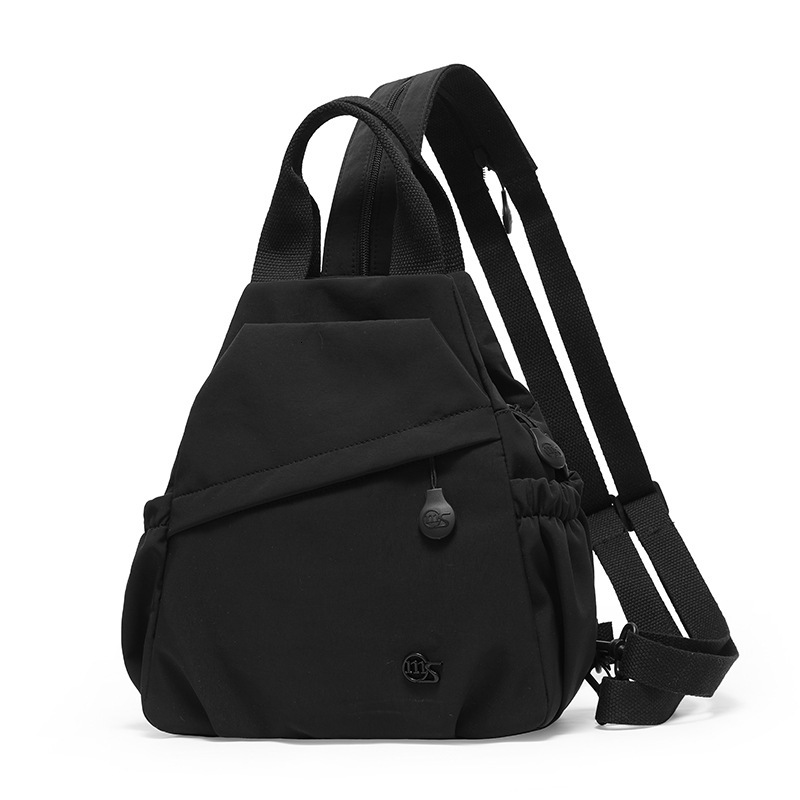 Multifunctional Women's New Lightweight Waterproof Nylon Cloth Travel Small Backpack Commuting Crossbody Chest Bag ddmymoon