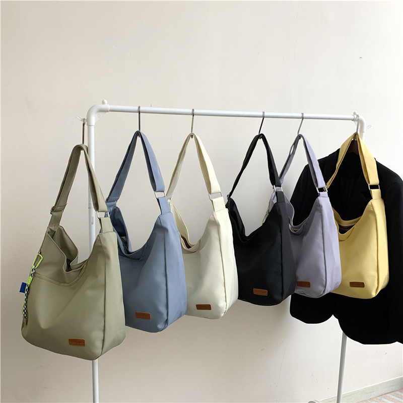 Large Capacity Student Tote New Fashion Simple Shoulder Handheld Casual Class Bag