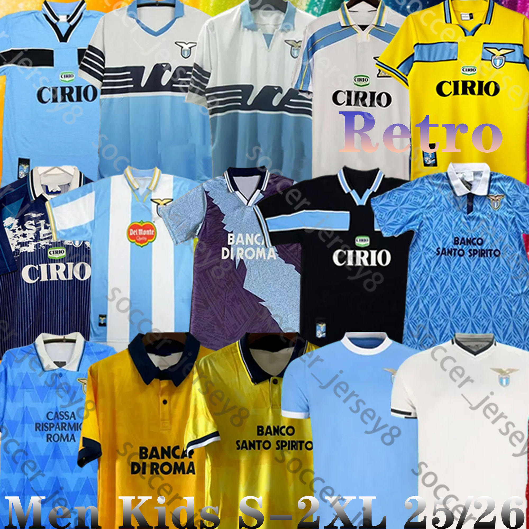 25 26 Lazio soccer jerseys Retro lazios NEDVED Vieri SALAS MIHAJLOVIC 96 97 98 99 2000 2001 F. ANDERSON DELE-BASHIRU KAMADA SIGNORI 2025 2026 football shirt men kids kits