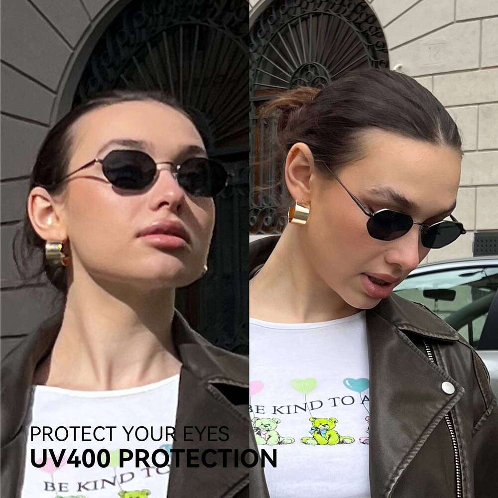 ZENOTTIC Retro Small Polygon Polarized Sunglasses Women Metal Sun Glasses Men Anti-Glare UV400 Goggles Driving Eyewear