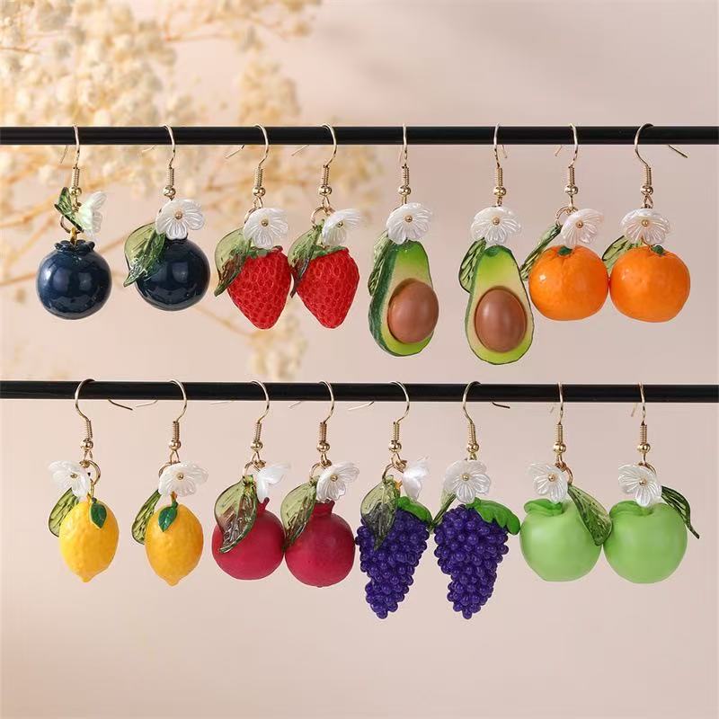 Women's Earrings Lemon Earrings Strawberry Fruit Earrings Jewelry Women's New Arrivals 2025 Gifts