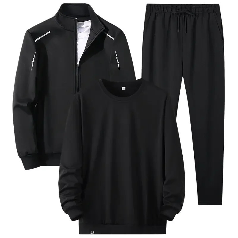 8XL Mens Tracksuits Unisex Jogging Suit Fashion 3 Pieces Set Tracksuit Mens Spring Autumn Fashion Hoodies Sweatpants 250811