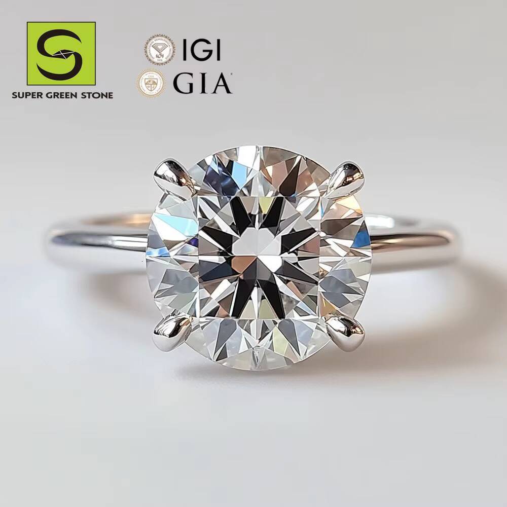 SuperGS Limited Time Offer Lab Diamonds Jewelry Ring 18k White Gold IGI Vvs Women Engagement Rings Lab Grown Diamond Ring