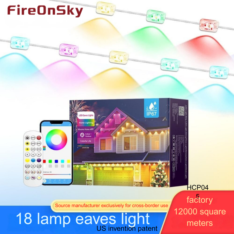 LED Beads Illuminated Exterior Eavescape Designation Strips w/Color Shift Capabilities----HCP045