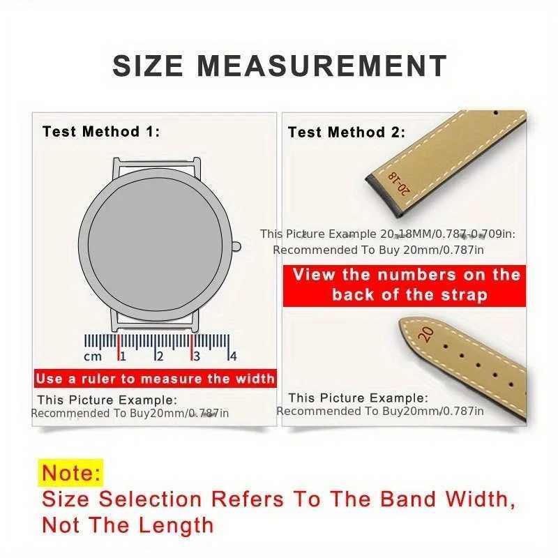 Leather Cowhide Watch Band for Womens Watch Chain- Bamboo Knot Pattern Soft Wrist Belt - 12mm-14mm-16mm-18mm-20mm W250811