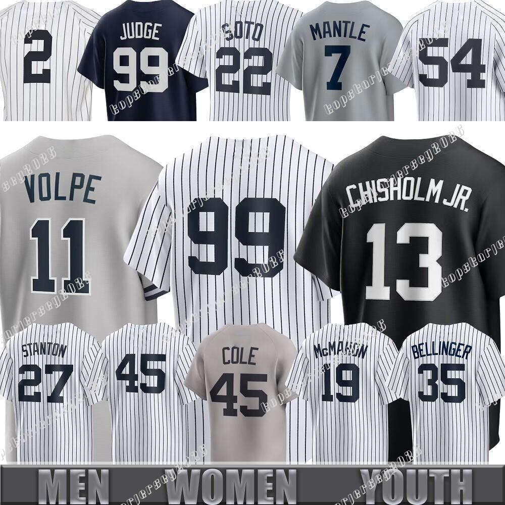 Aaron Judge baseball Juan Soto Jerseys Marcus Stroman Carlos Rodon Jasson Dominguez Anthony Volpe Babe Ruth Giancarlo Stanton Anthony Rizzo Everson Pereira
