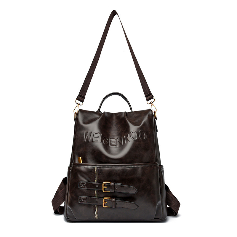 Soft Leather Women 2025 New Trendy Fashion Anti-theft Backpack Multifunctional Commuting School Bag ddmymoon