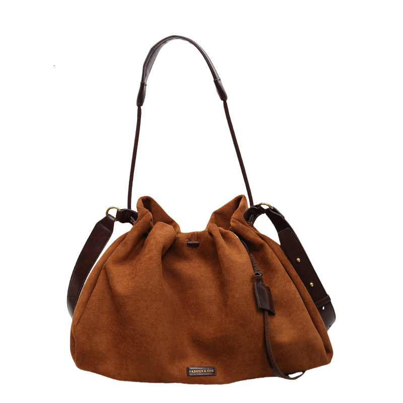 Suede Underarm Single Shoulder for Women New Melad Commuter Tote Large Capacity Crossbody Hobo Bag ddmymoon