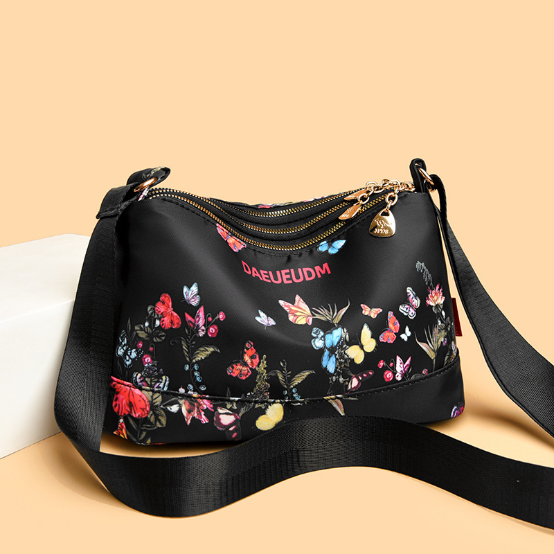 Fashion Trend Printed Women's Multi-Compartment Crossbody 2025 New Casual Waterproof Large Capacity Shoulder Bag ddmymoon