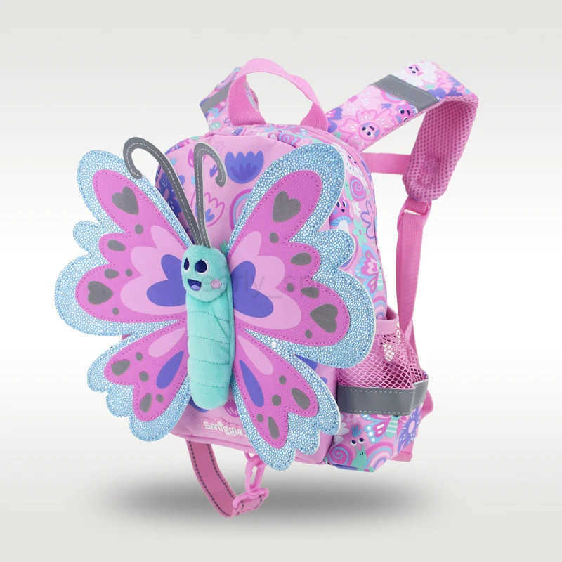Schoolbag backpacks for kids kindergarten pink butterfly backpack Prevent getting lost small class boys T250811