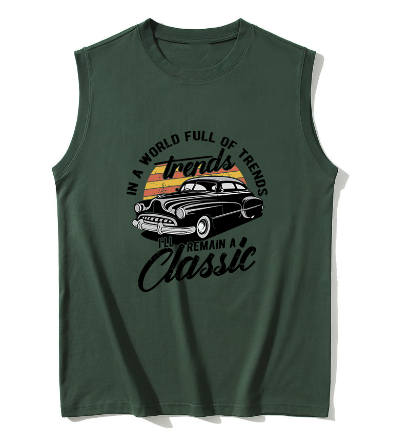 240g cotton sleeveless shirt with customizable printed dtg and dtf short sleeves 100 cotton breathable and durable fabric