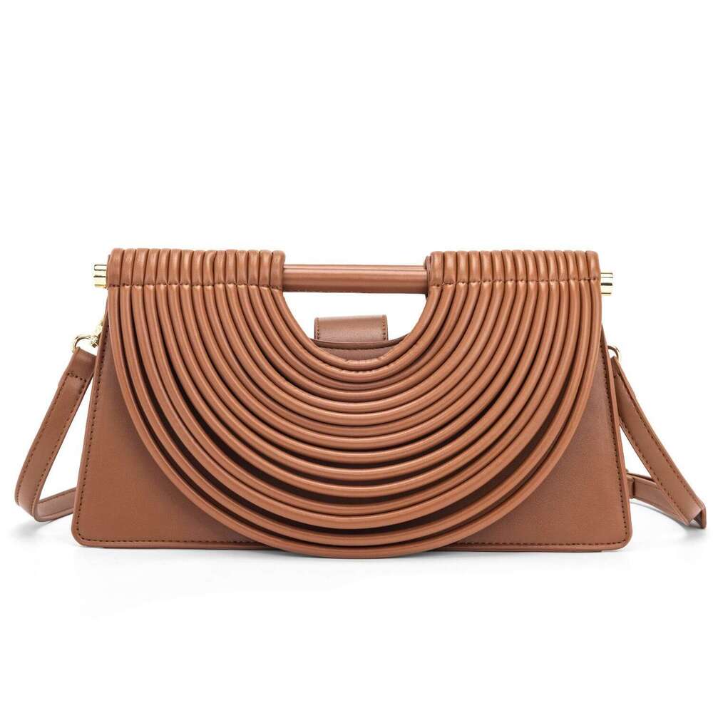 Handmade Design Knotted Woven Noodle Fashion Trendy Handheld Evening Single Shoulder Crossbody Bag