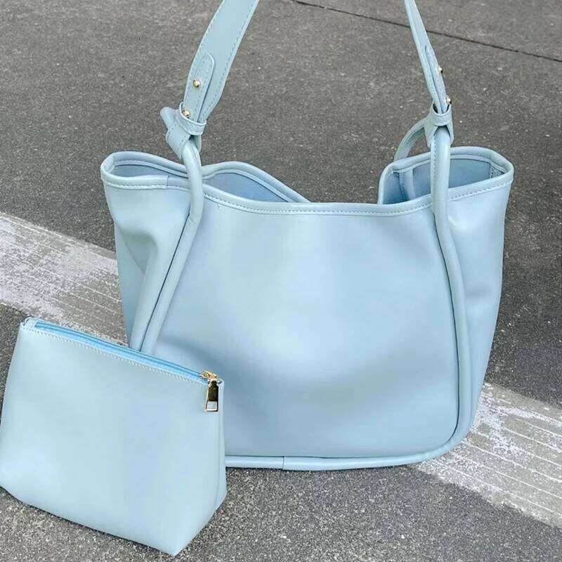 Fashion Design PU Shoulder 2025 New Women Handbag High Quality Classic Solid Female Underarm Bag Travel Tote Bags