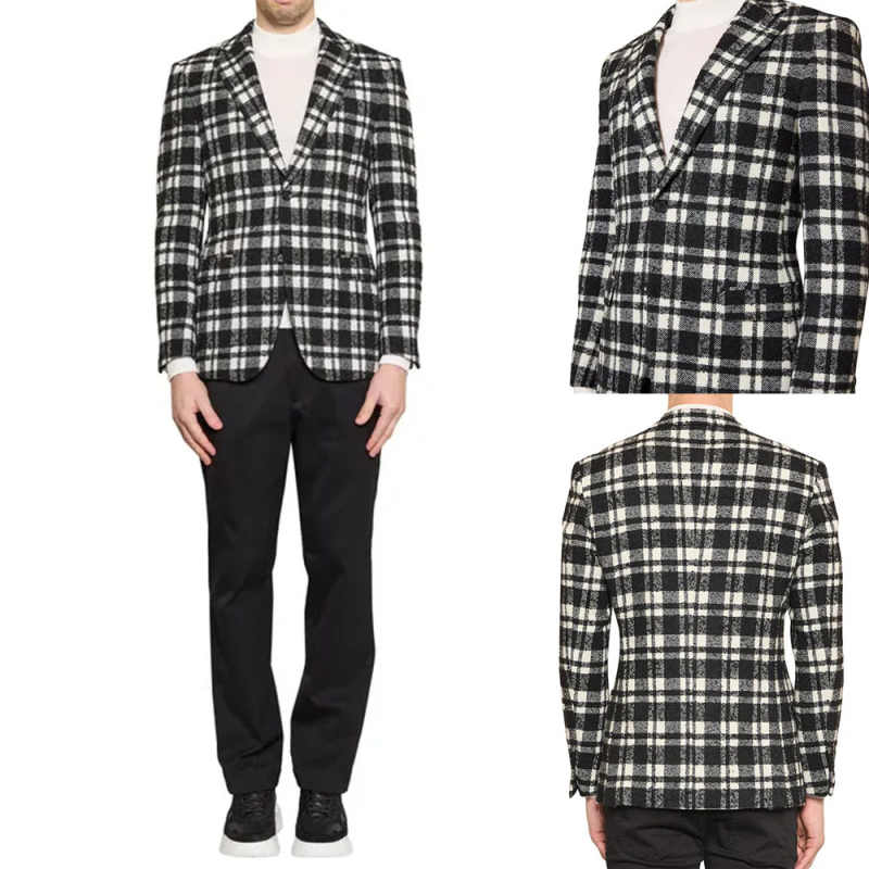 Stylish Striped Suit 2-piece Jacket and Pants Handsome Men Single Breasted Wedding Business Groom's Tuxedos Customized