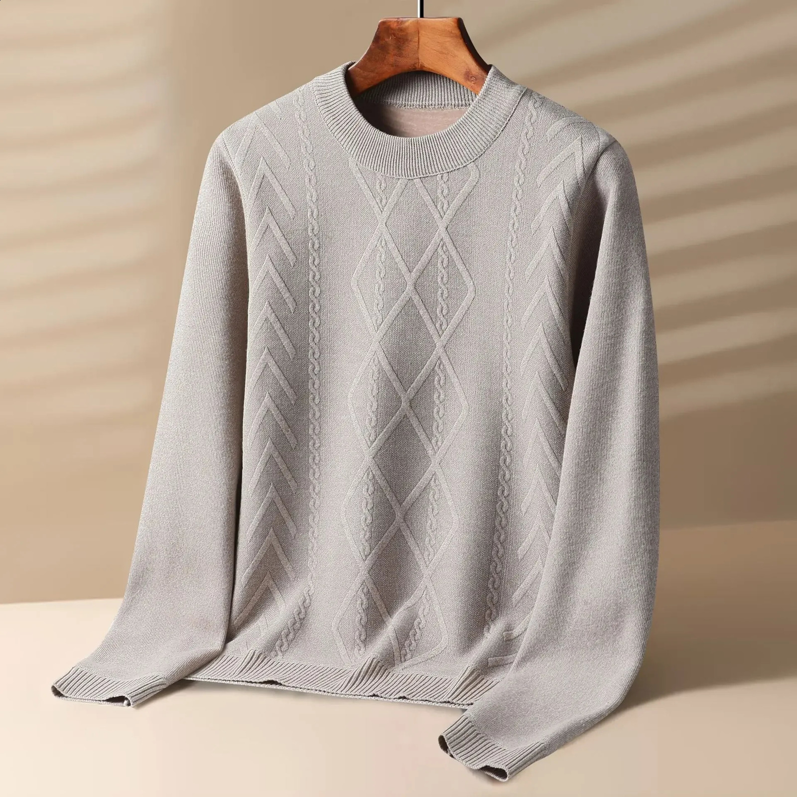 Autumn Cashmere Sweater Men O Neck Thick Warm Mens Sweaters Knitted Pullovers for Male Youth Slim Knitwear Man Sweater 250806