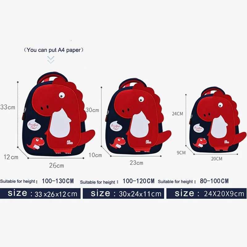 ute Kids School Bags Kindergarten Preschool Bag Dinosaur Children Schoolbag with Years Old Cartoon Fashion Backpack for Girl Boy M250811