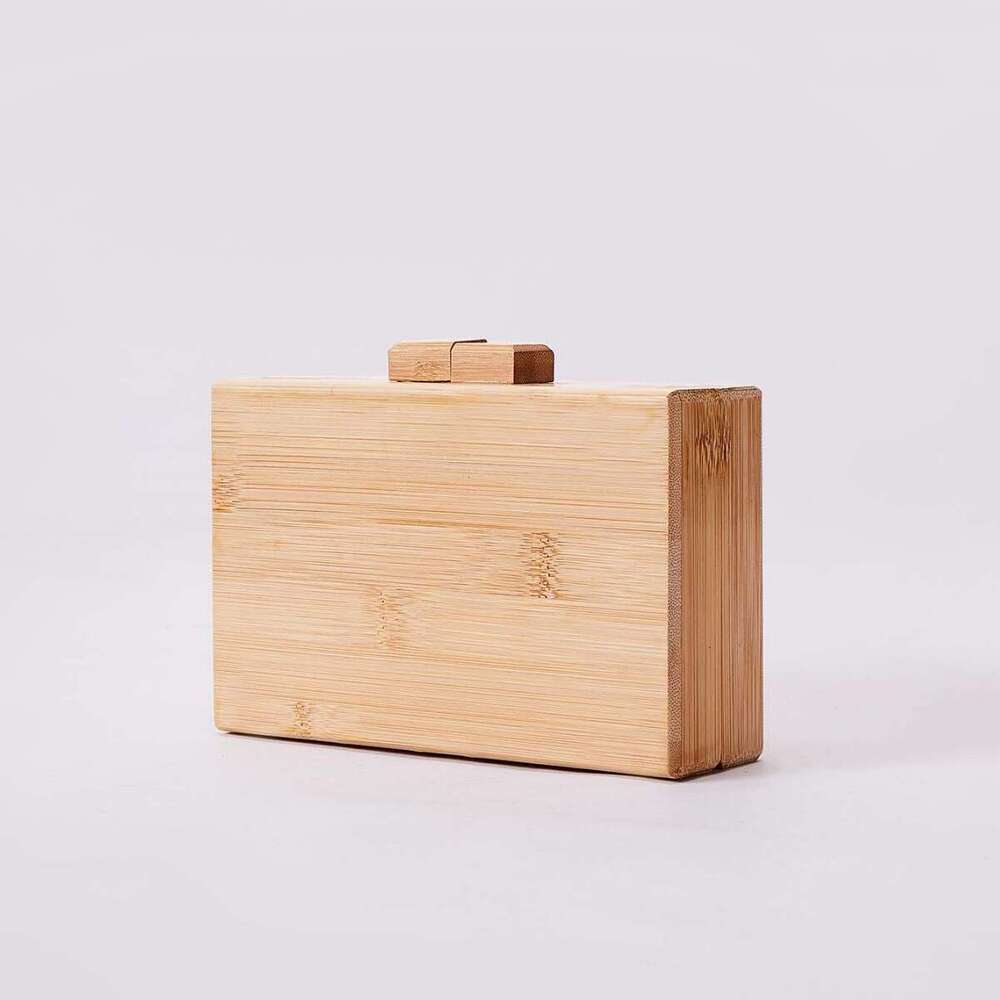 Vintage Handmade Bamboo Handheld Casual Shoulder Crossbody Small Bag