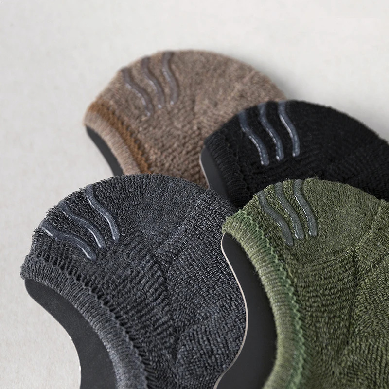 5 Pairs Men Short Socks Cotton High Quality Crew Ankle Casual Soft LowCut NonSlip Breathable Summer Autumn Sock for Male 250805