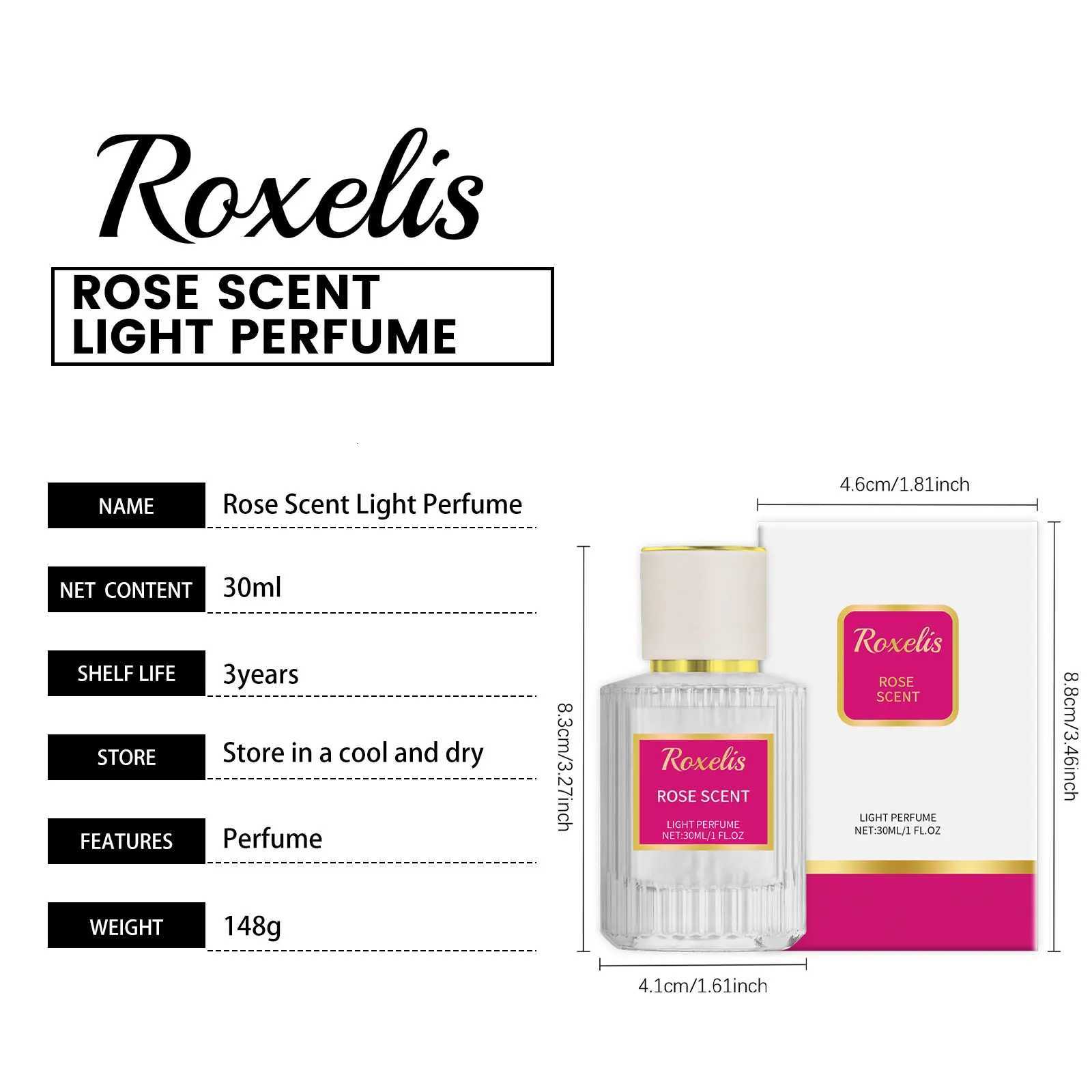 Roxelis 30ml Rose Scent Pheromone Perfume Lasting Fragrance Elegant Lady Gifts Fresh Body Coup Daily Dating Flirting Perfume XJ250811