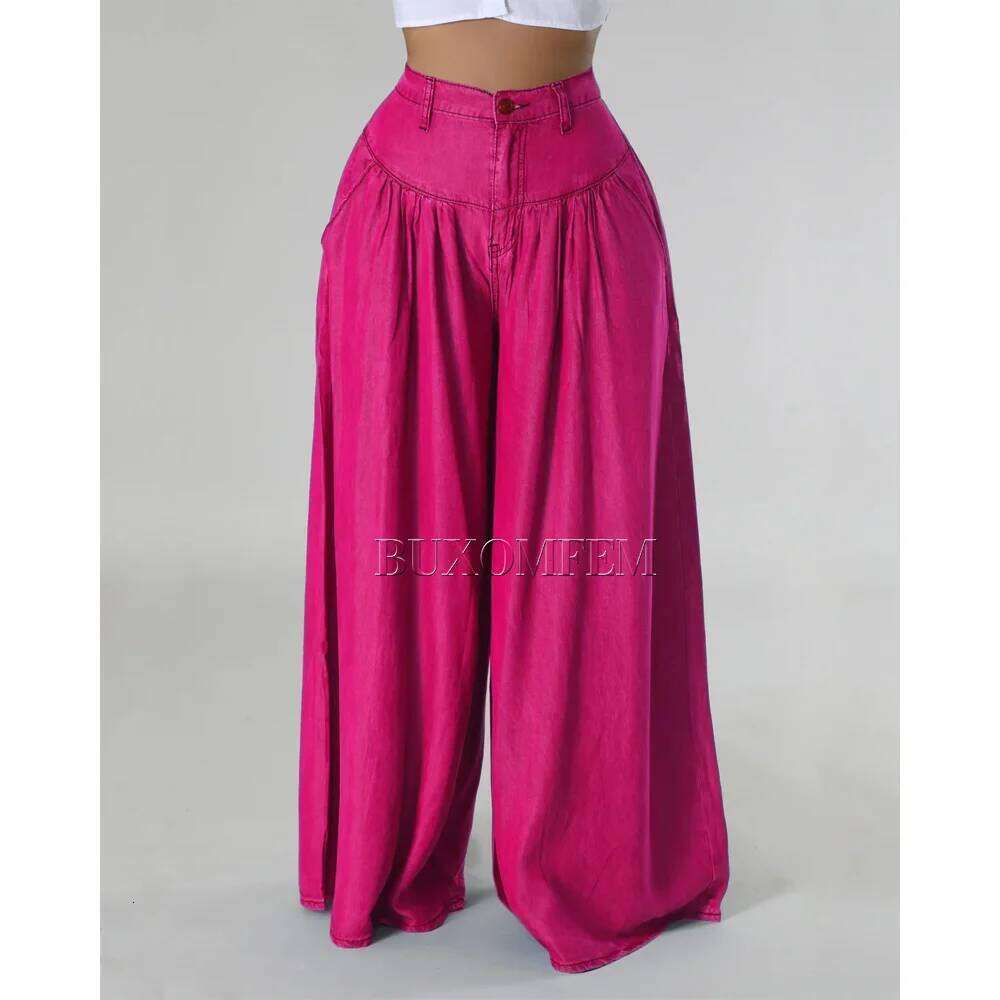 Stylish Fashion New High Waist Jeans Unique Individualretro Chains Straight Leg Wrap Hips Casual Daily Trousers for Women