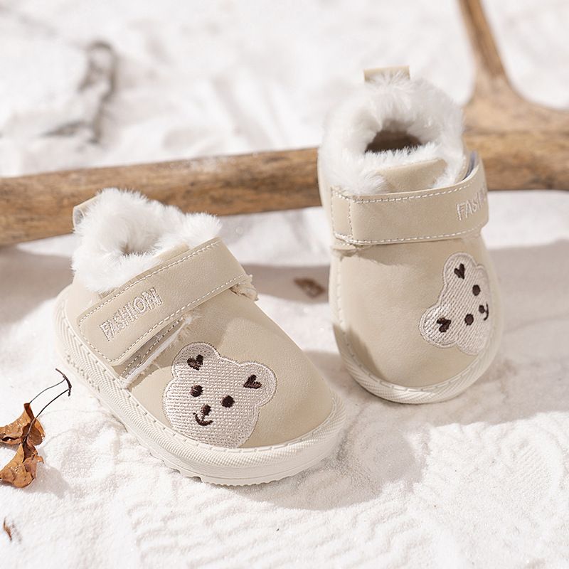 Infant Winter Plush Boots For Toddler Warm Thick Boots Baby Kid's Cotton Shoes Cutefeet Faux Fur Boots Size 17 - 30
