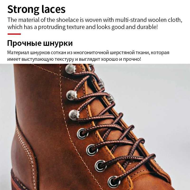 2025 ZFTL Mens Motorcycle Boots Cowhide American Vintage Genuine Leather Desert Boots Men Lace up Boots Couple Boots W250811