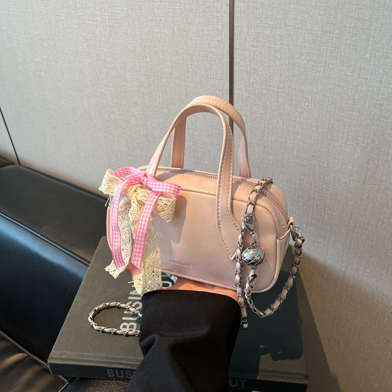 High-end for Women Spring/Summer 2025 New Fashion Crossbody Casual Handbag Boston Bowling Bag ddmymoon