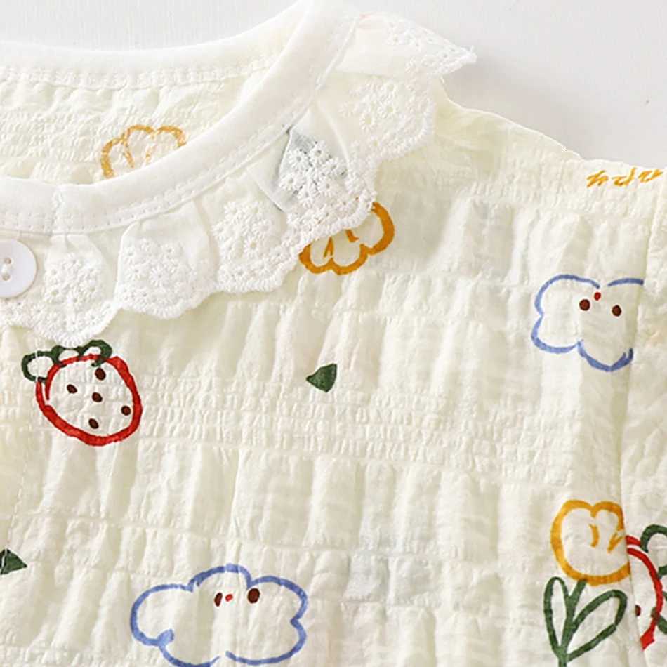 2 Pcs Summer Fall Long Sleeve Home Clothes Set Girls Sleepwear Sets Childrens Pajamas Spring Baby Girl Air Conditioning Suit Z250811