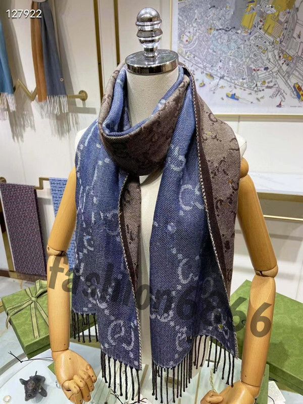 Designer Wool Fringe Scarves Top Super Double-Faced Cashmere Pure Womens Mens Scarf Womens Soft Advanced Fabrics Grid Style Long Printed Shawl Size 70-180Cm 772
