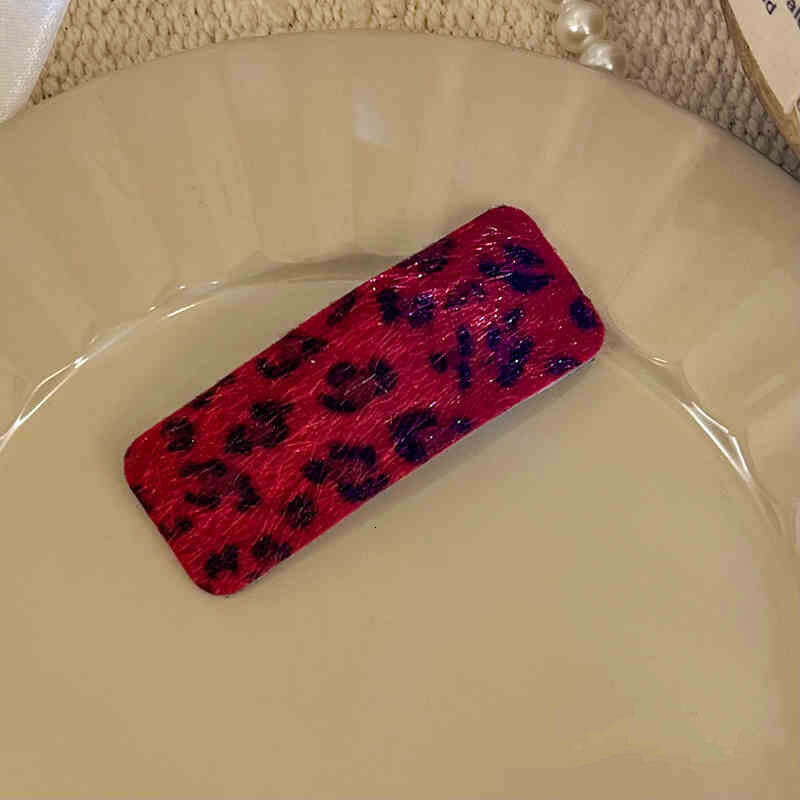 Autumn New Trend Leopard Print Mori Style Side BB Fashionable Bangs Clip Hair Accessories